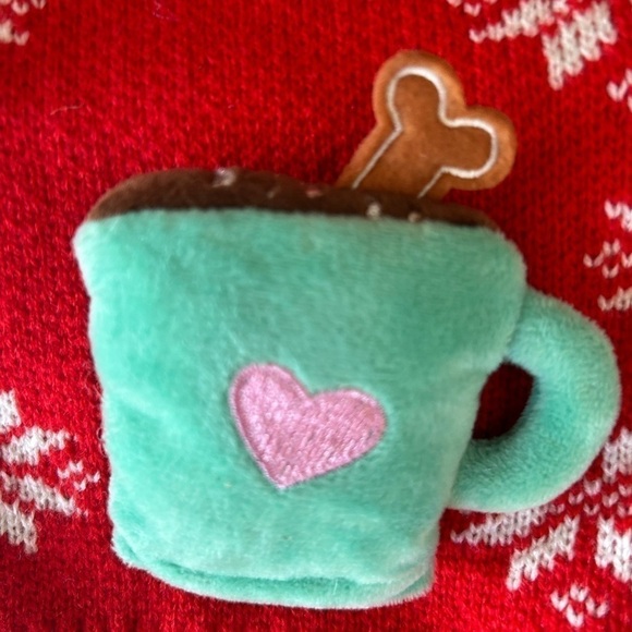 MERRY & Bright Holiday Hot Cocoa Ugly Dog Sweater Size small - Picture 4 of 8